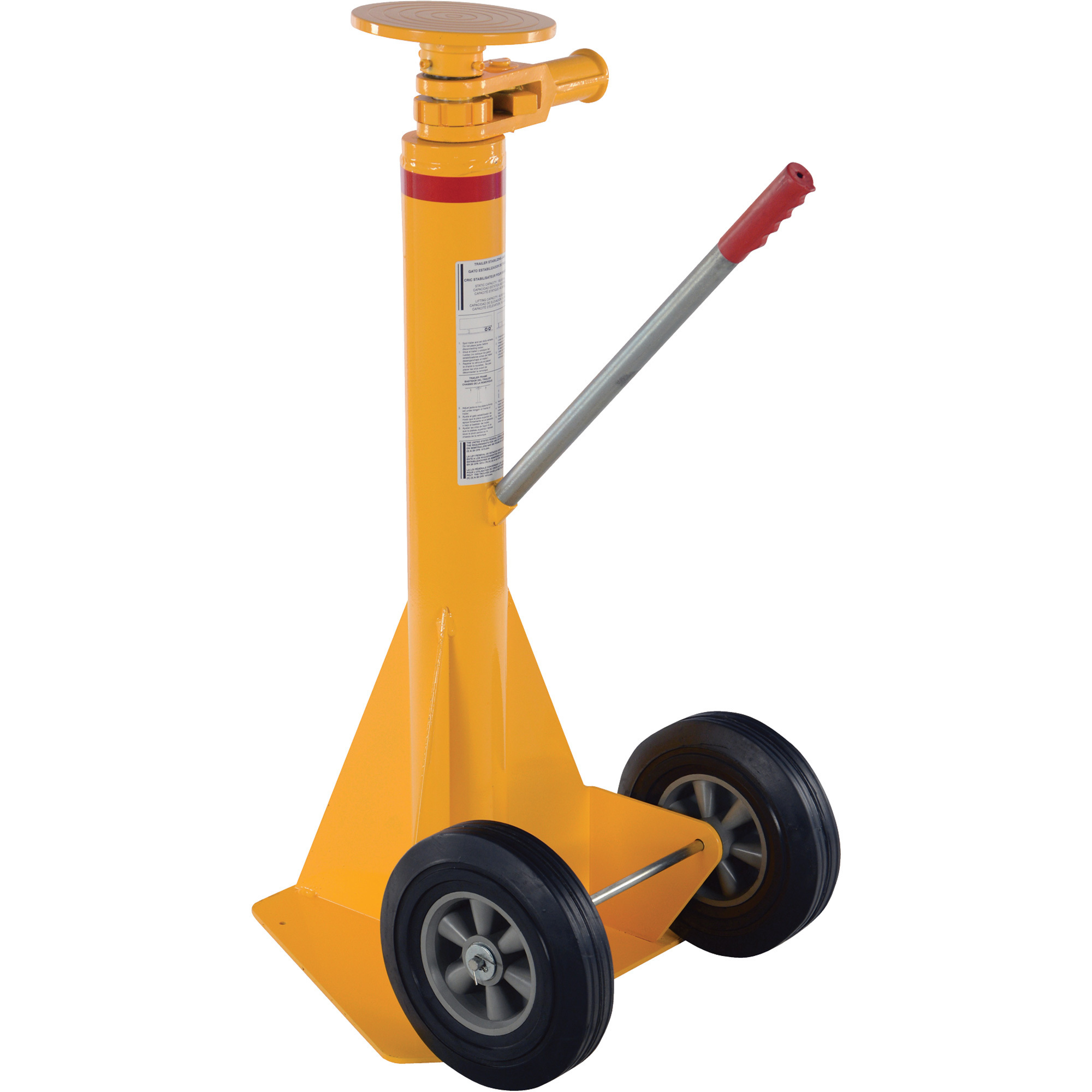 Vestil Trailer Stabilizing Jack - 100,000-Lb. Static Capacity, Steel, 50in. Max Height, Model# SP-TOP-R